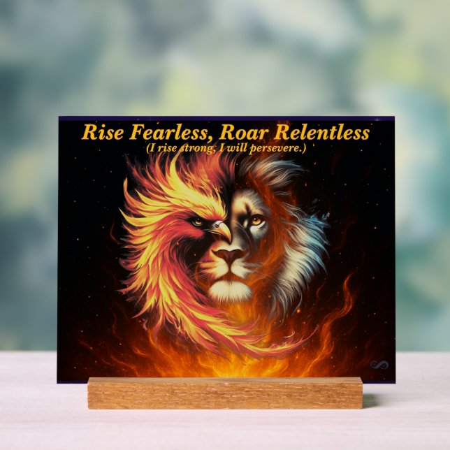 VTVR-PHOENIXLION36-AS - Acrylschild (Neutral)