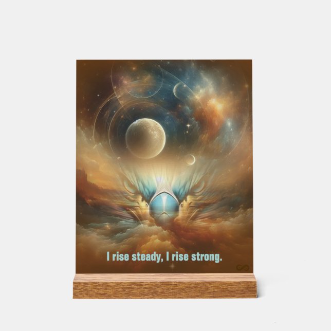 VTVR-RISESTEADY-AS - Acrylschild (Vorderseite)