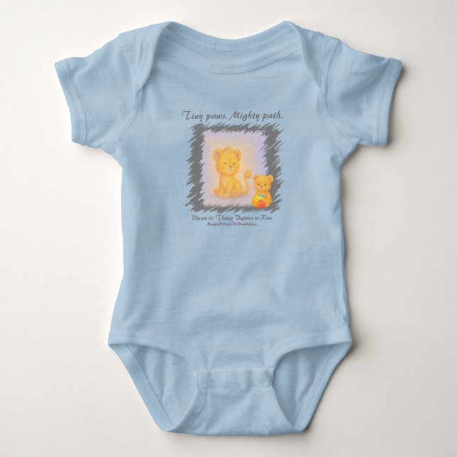 VTVR-TINYPAWS1-BB - Baby Bodyanzug Strampler (Vorderseite)