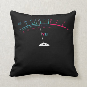 VU Meter Techno db Bass Music DJ edm Party Kissen