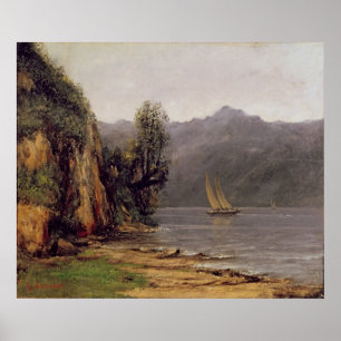 Vue du Lac Leman, c.1873-77 Poster
