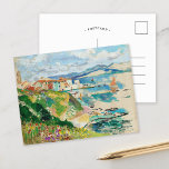 Vue Sur La Ponche, Saint-Tropez | Henri Manguin Postkarte<br><div class="desc">Vue Sur La Ponche, Saint-Tropez (1904) | Saint-Tropez, die Vue Sur La Ponche von Henri Manguin, bietet eine lebendige Aussicht auf die historische Küstenstadt Saint-Tropez. Die mit satten Farben und ausdrucksvollem Pinselwerk bemalte Szene zeigt den Charme der mediterranen Landschaft mit ihren Terrakotta-Dächern, dem azurblauen Wasser und dem warmen Sonnenlicht. Die...</div>