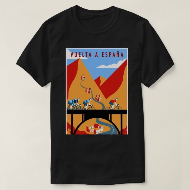 VUELTA A ESPANA VINTAGER FAHRRAD T-Shirt (Design vorne)