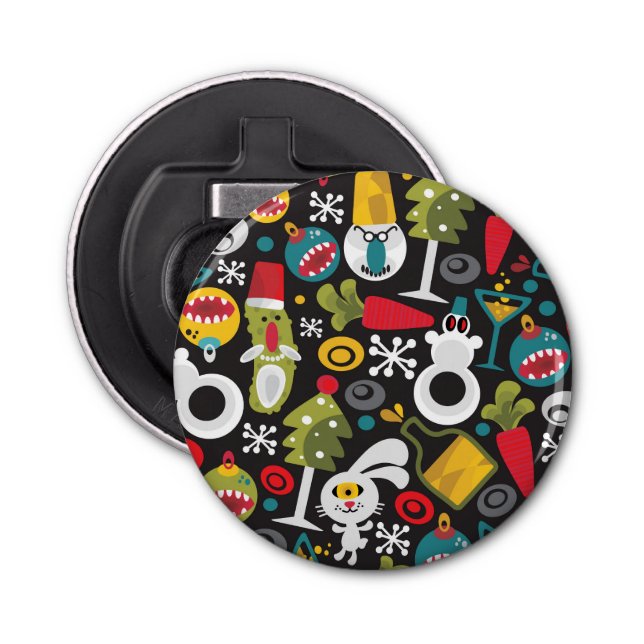 vUgly Weihnachten und guten Rutsch ins Neue Jahr Flaschenöffner (Vorderseite)