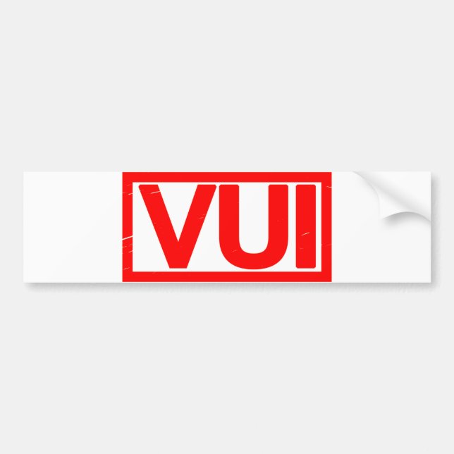 Vui Briefmarke Autoaufkleber (Vorne)