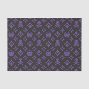 Vuitton! Designer Halloween LG lila Seidenpapier