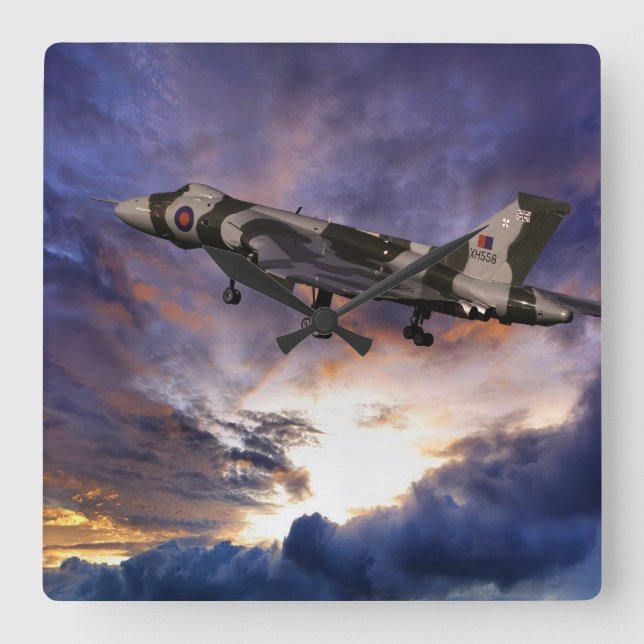 Vulcan entfernen sich quadratische wanduhr (Vorderseite)