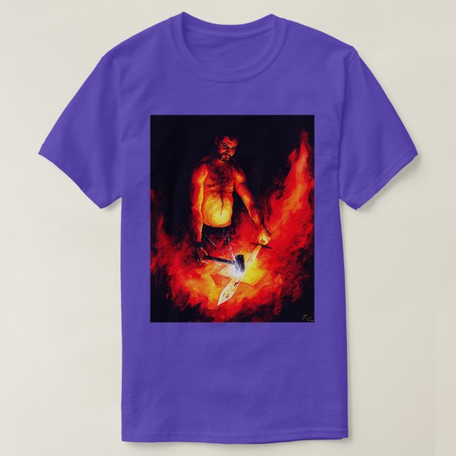 Vulcan God of the Forge T T-Shirt (Design vorne)