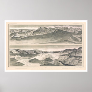 Vulcan Grand Canyon Print by Dutton 1882 Poster