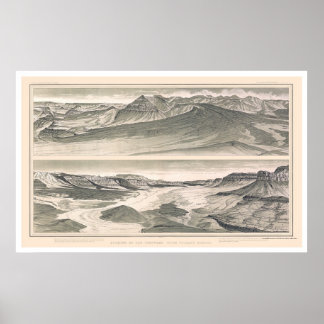 Vulcan Grand Canyon Print by Dutton 1882 Poster