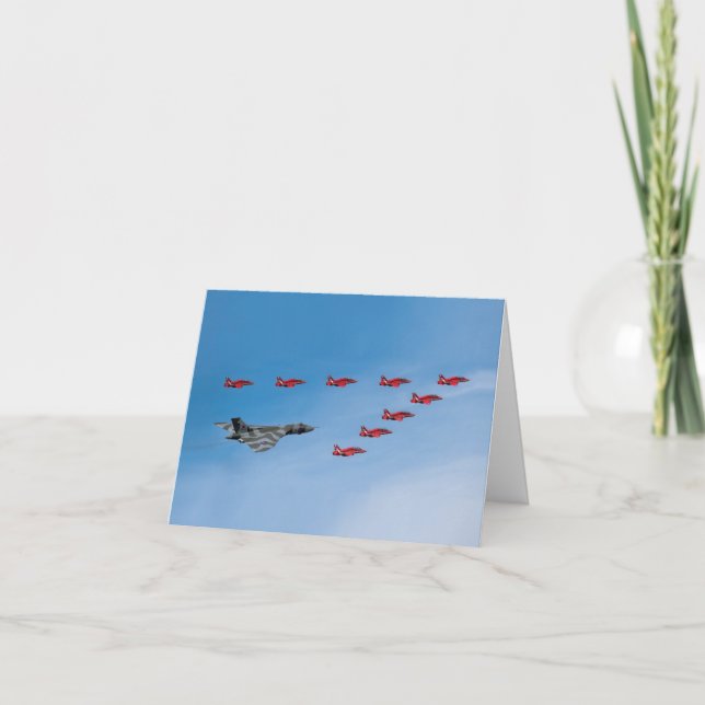 Vulcan Gruß XH558 Karte (Vorderseite)