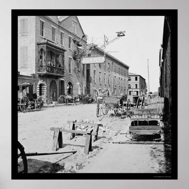 Vulcan Iron Works in Charleston, SC 1865 Poster (Vorne)