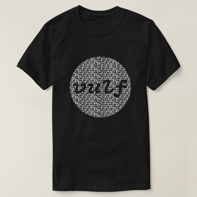 Vulfpeck Shirt White Print - Gib mir einfach einen (Design vorne)