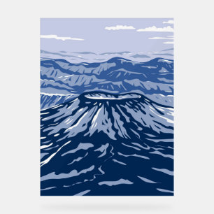 Vulkan Aniakchak Acrylschild