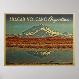 Vulkan Aracar Argentinien Poster