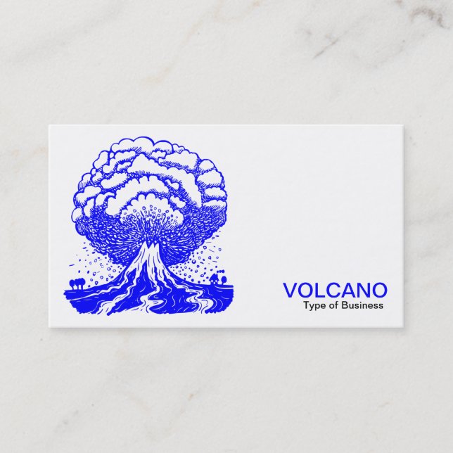 Vulkan - Blau Visitenkarte (Vorderseite)