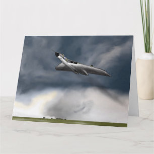 Vulkan Bomber Greetings Card Karte