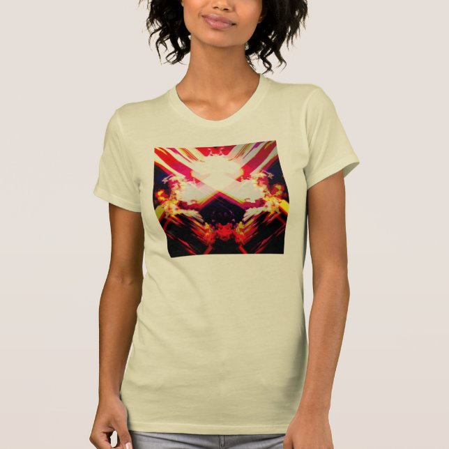 "Vulkan bricht" die Kunst-Spitze der Frauen aus T-Shirt (Vorderseite)