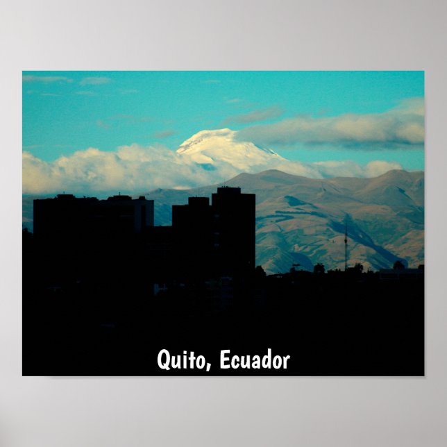 Vulkan Cayambe, Quito, Ecuador Poster (Vorne)