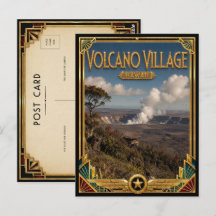 Vulkan-Dorf Hawaii Vintage Art Deco Golden Age