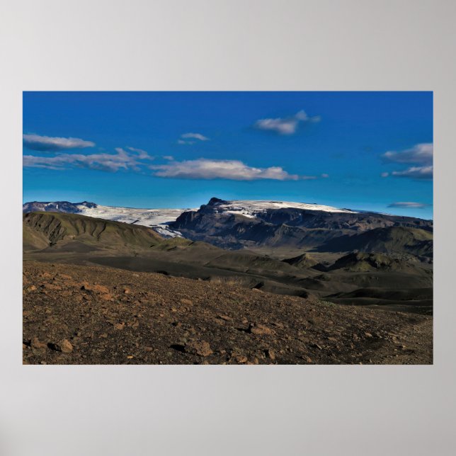 Vulkan Eyjafjallajökull Poster (Vorne)