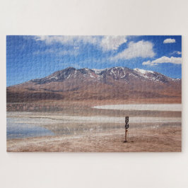 Vulkan in der Altiplano Wüstenlandschaft Puzzle