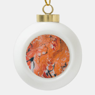 Vulkan Keramik Kugel-Ornament