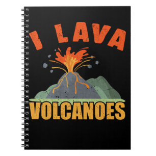 Vulkan Lava Lover Geologie Notizblock