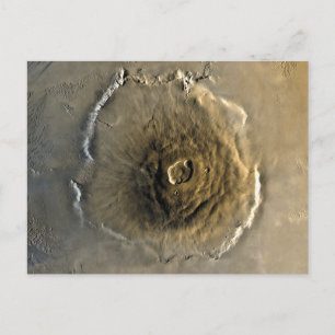 Vulkan Olympus Mons auf Mars Postkarte