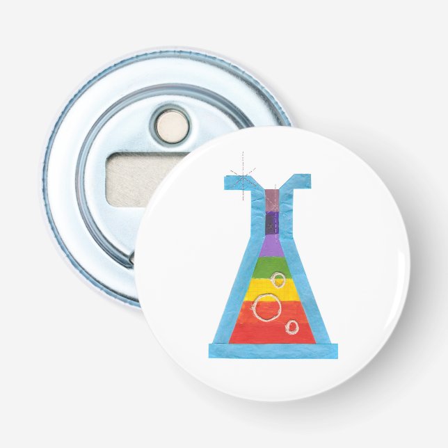 Vulkan-Phiole-Magnet-Flaschen-Öffner Flaschenöffner (Vorderseite)