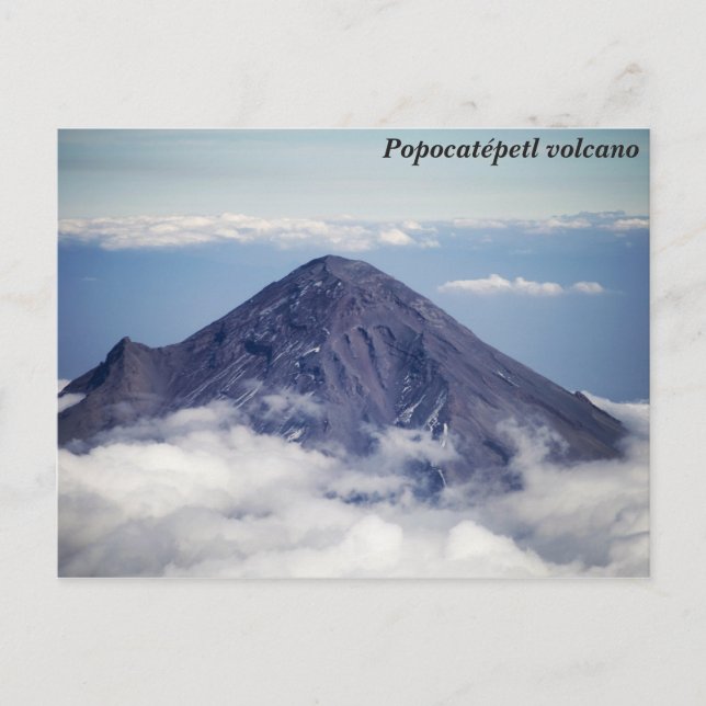 Vulkan Popocatépetl, Mexiko Postkarte (Vorderseite)