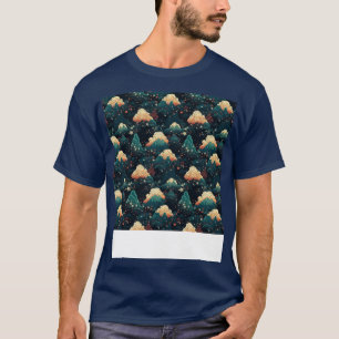 Vulkan Seamless Pattern Gebirgsfeuer Lava Magma T-Shirt