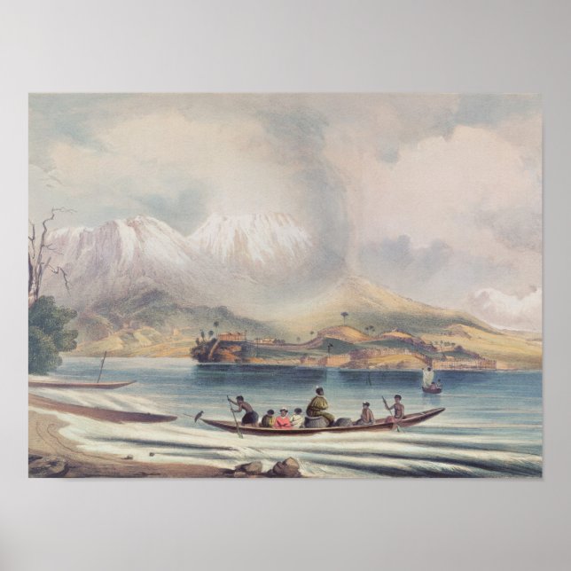 Vulkan Tongariro, Neuseeland Poster (Vorne)