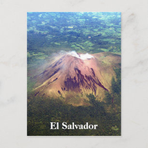 Vulkanaerial el salvador postkarte