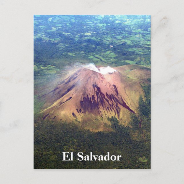 Vulkanaerial el salvador postkarte (Vorderseite)