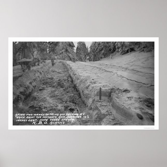 Vulkanasche in Alaska 1912 Poster (Vorne)