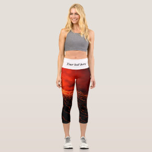 Vulkanausbruch Capri Leggings
