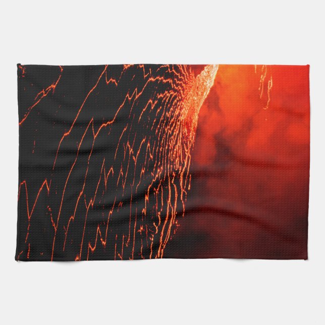 Vulkanausbruch Geschirrtuch (Horizontal)