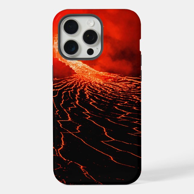 Vulkanausbruch iPhone Hülle (Rückseite)