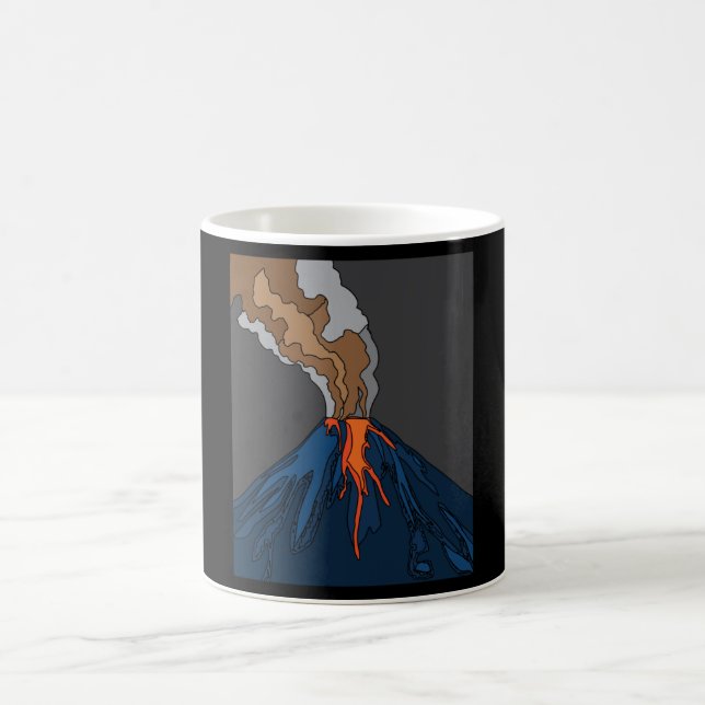 Vulkanausbruch Lava Kaffeetasse (Mittel)