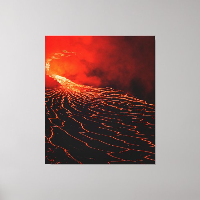 Vulkanausbruch Leinwanddruck (Vorderseite)