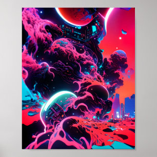 Vulkanausbruch Poster