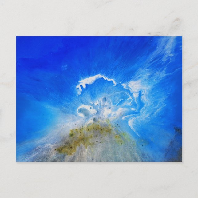 Vulkanausbruch Postkarte (Vorderseite)