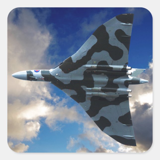 Vulkanbomber Quadratischer Aufkleber (Vorderseite)