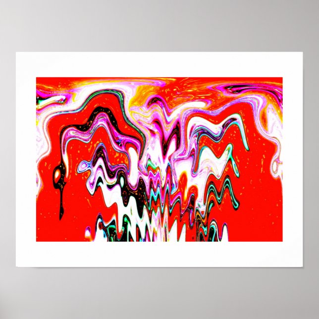 Vulkangeist Kunst Poster (Vorne)