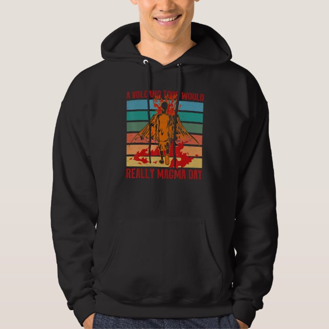 Vulkangeologie Vulkanologie Geologe Vulkanologie Hoodie (Vorderseite)