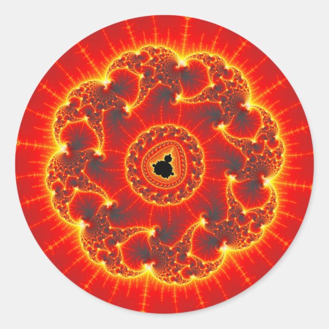 vulkanisch runder aufkleber (Vorderseite)