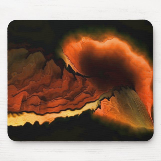 Vulkanische Eruption Mousepad (Vorne)