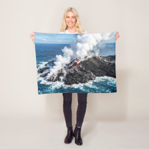 Vulkanische Insel Fleecedecke