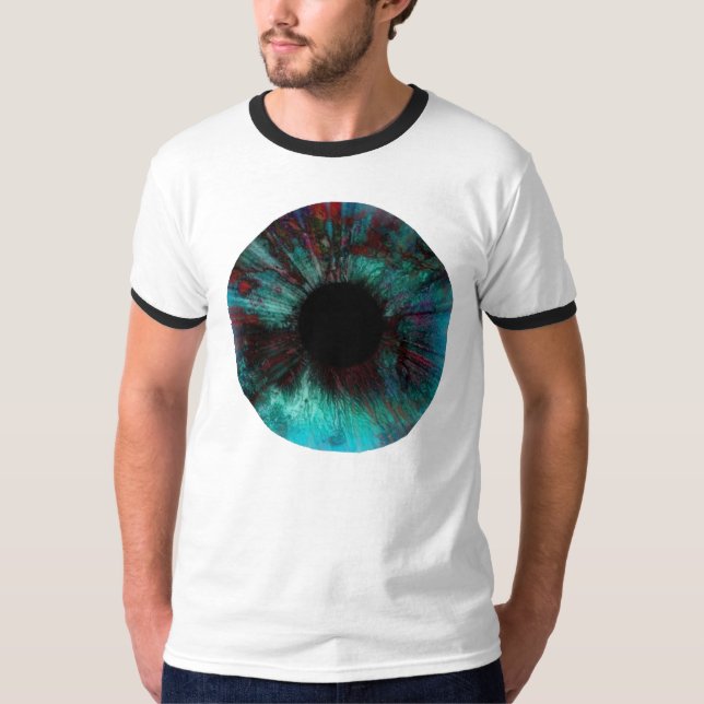 Vulkanischer Augen-Männer T-Shirt (Vorderseite)